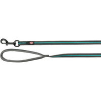 Produktbild von Trixie Fusion Schleppleine aus Neopren für Hunde M-XL Grau Blau - 15 m