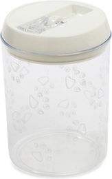 Trixie Futter- und Snackdose aus Kunststoff für Hund und Katze 1,5 Liter transparent/weiß - 1,5 l – Bild 1 von 4