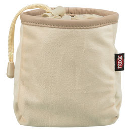 Produktbild von Trixie Futterbeutel aus Velours mit Befestigungsclip in Beige