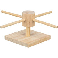 Produktbild von Trixie Futterkarussell aus Holz als Intelligenzspielzeug für Meerschweinchen und Kaninchen 22x8x22 cm