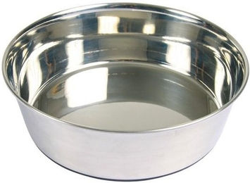 Trixie Futternapf aus Edelstahl mit Gummiboden Silber 0,5 Liter - 0,5 l – Bild 1 von 7