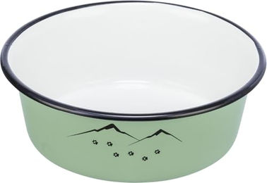 Trixie Futternapf aus Emaille und Edelstahl in Grün 0,9 l - 0,9 l – Bild 1 von 5