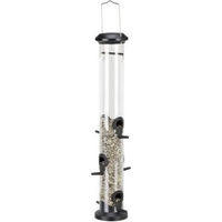 Produktbild von Trixie Futtersäule XL Vogel Futterspender aus Kunststoff Schwarz Transparent - 1 l