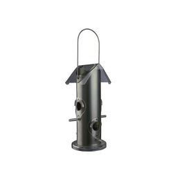 Trixie Futterspender zum Aufhängen aus Metall in Silber und Transparent - 0,8 l – Bild 1 von 2