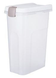 Trixie Futtertonne für Hundefutter luftdicht verschließbar 25 Liter transparent-weiß - 25 l – Bild 1 von 1