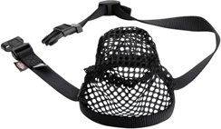 Trixie Giftköder-Schutznetz Maulkorb für Hunde Schwarz Größe L aus Polyester mit verstellbarem Nackenriemen 22-52 cm – Bild 1 von 11