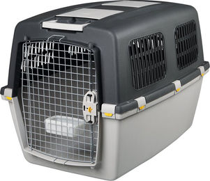 Trixie Gulliver Transportbox für Hunde große Rassen Grau Kunststoff Größe 6 – Bild 1 von 2