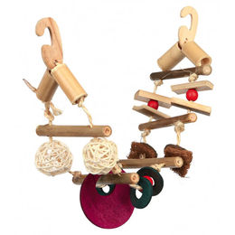 Trixie Hängebrücke und Leiter aus Naturmaterialien 45 cm – Bild 1 von 4