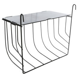 Trixie Heuraufe aus Metall zum Einhängen für Meerschweinchen und Kaninchen Schwarz 25 x 18 x 12 cm – Bild 1 von 5