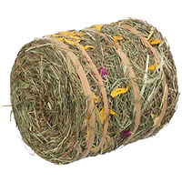 Produktbild von Trixie Heurolle mit Blüten und getrockneten Kräutern für Kaninchen 500 g - 500 g