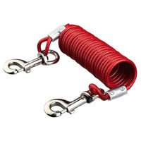 Produktbild von Trixie Hofleine Spiralkabel für Hunde 5 m Rot aus Kunststoff - 5 m