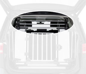 Trixie Höhenerweiterung für Universal-Heckgitter aus Aluminium in Grau/Silber – Bild 1 von 5