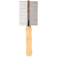 Produktbild von Trixie Holz Kamm beidseitig für alle Felltypen in Natur Braun