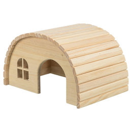 Trixie Holzhaus für Meerschweinchen und Kaninchen aus Naturholz 29 x 17 x 20 cm - 1 Stk. – Bild 1 von 7
