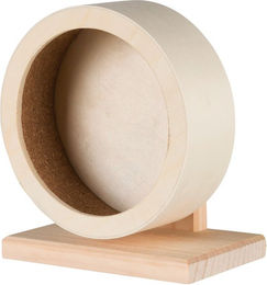 Trixie Holzlaufrad für Hamster aus Naturholz und Kork mit 28 cm Durchmesser – Bild 1 von 7