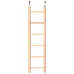 Produktbild von Trixie Holzleiter aus Naturholz mit 6 Sprossen und 28 cm Breite