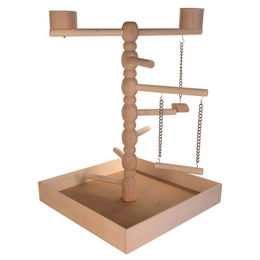 Produktbild von Trixie Holzspielplatz für Sittiche in Natur Beige 41 x 55 x 41 cm