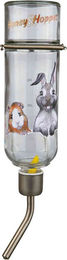 Trixie Honey & Hopper Trinkflasche aus Glas für Kaninchen und Meerschweinchen Transparent - 500 ml – Bild 1 von 3