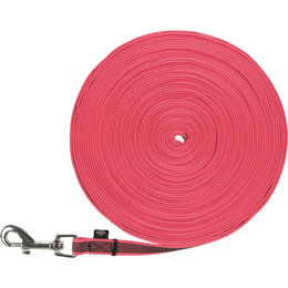 Trixie Hund Schleppleine aus Gurtband Rosa 15m/15mm für große Rassen - 15 m – Bild 1 von 1