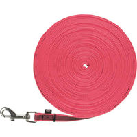Produktbild von Trixie Hund Schleppleine aus Gurtband Rosa 15m/15mm für große Rassen - 15 m