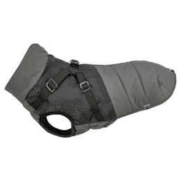 Trixie Hund Winterjacke Pontis Reflect mit integriertem Geschirr Grau Größe S – Bild 1 von 4