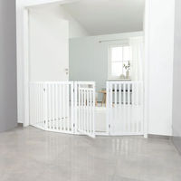 Produktbild von Trixie Hunde-Absperrgitter mit Tür aus MDF 4-teilig weiß 60–160 x 81 cm