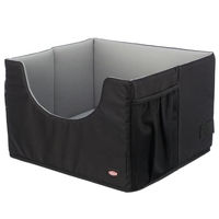 Produktbild von Trixie Hunde-Autositz aus Polyester in Schwarz/Grau 45x40x28 cm