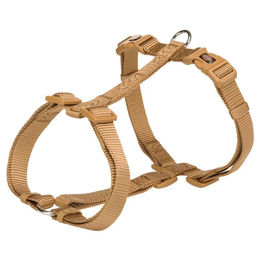 Produktbild von Trixie Hunde Premium H-Geschirr aus Gurtband Braun S-M