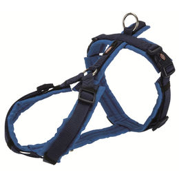 Produktbild von Trixie Hunde Premium Trekkinggeschirr Blau Grau Größe L