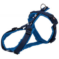 Produktbild von Trixie Hunde Premium Trekkinggeschirr Blau Grau Größe M