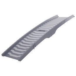 Trixie Hunde-Rampe 3-fach klappbar aus Kunststoff für mittlere Rassen Grau 39 x 150 cm - 1 Stk. – Bild 1 von 12