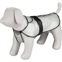 Produktbild von Trixie Hunde Regenmantel Tarbes transparent schwarz aus PVC Größe M 46 cm