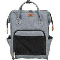 Produktbild von Trixie Hunde Rucksack Ava Transportbox für kleine Rassen grau aus Polyester 32 x 42 x 20 cm