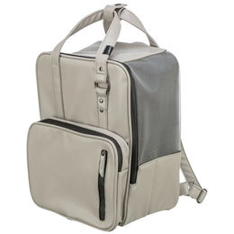 TRIXIE Hunde Rucksack CityStyle Grau aus Kunstleder wasserabweisend für kleine Rassen – Bild 1 von 5