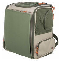 Produktbild von Trixie Hunde Rucksack Rocco beige olivgrün aus Polyester 40 x 42 x 30 cm