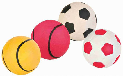 Trixie Hundeball aus Gummi bunt schwimmend - 5,5 cm – Bild 1 von 6