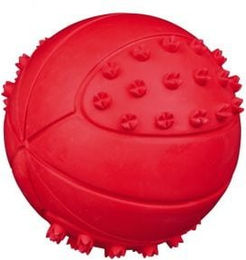 Trixie Hundeball aus Naturkautschuk mit Quietschefunktion 6 cm bunt - 6 cm – Bild 1 von 6