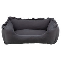 Produktbild von Trixie Hundebett Amelie aus Baumwolle dunkelgrau 60 x 50 cm