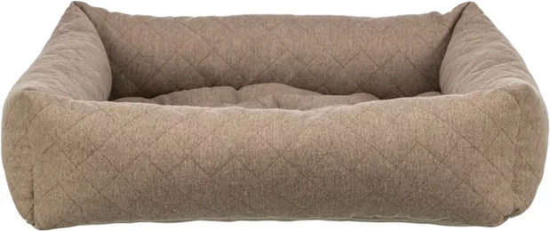 Trixie Hundebett Caliente Braun Eckig für große Rassen aus Polyester 100 x 70 cm – Bild 1 von 5