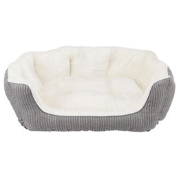 TRIXIE Hundebett Davin oval in Grau/Beige aus Polyester – Bild 1 von 2