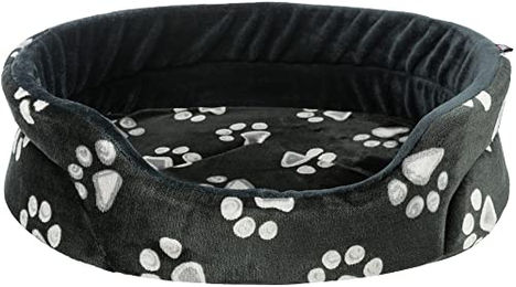 Trixie Hundebett Jimmy Schwarz aus Polyester für mittlere Hunde – Bild 1 von 9