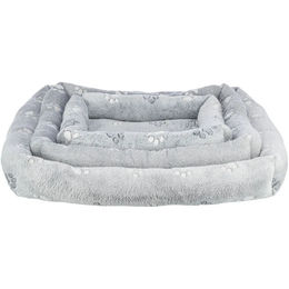 TRIXIE Hundebett Jimmy Soft eckig grau 75 x 65 cm – Bild 1 von 4
