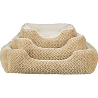 Produktbild von Trixie Hundebett Kaline Mio eckiges Hundekissen in Braun/Beige 50 x 40 cm