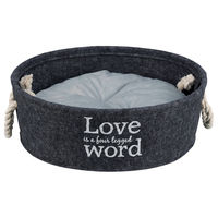 Produktbild von Trixie Hundebett Lian Filz Grau Durchmesser 37 cm