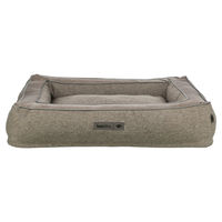 Produktbild von Trixie Hundebett Liano eckig aus Webstoff und Samt in Taupe 120 x 90 cm