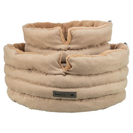 Produktbild von Trixie Hundebett Liano Soft rund beige/braun ø 45 cm