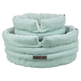 Produktbild von Trixie Hundebett Liano Soft rund in Grün mit Polyester-Material ø 45 cm