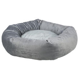 Produktbild von Trixie Hundebett Lionel rund aus recyceltem Polyester Grau Durchmesser 60 cm