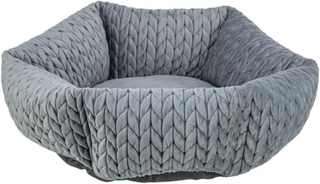 Trixie Hundebett Livia rund Grau für kleine Hunde und Welpen Durchmesser 50 cm - 1 Stk. – Bild 1 von 5