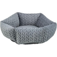 Produktbild von Trixie Hundebett Livia rund Grau für kleine Hunde und Welpen Durchmesser 50 cm - 1 Stk.